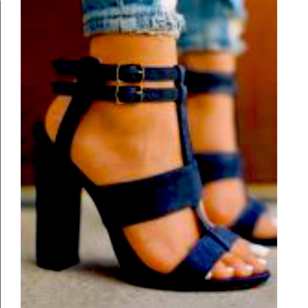 Navy blue Heeled sandals
